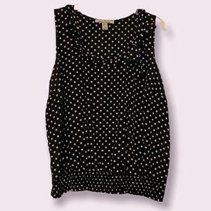 American Rag Black and White Polka Layering Tank